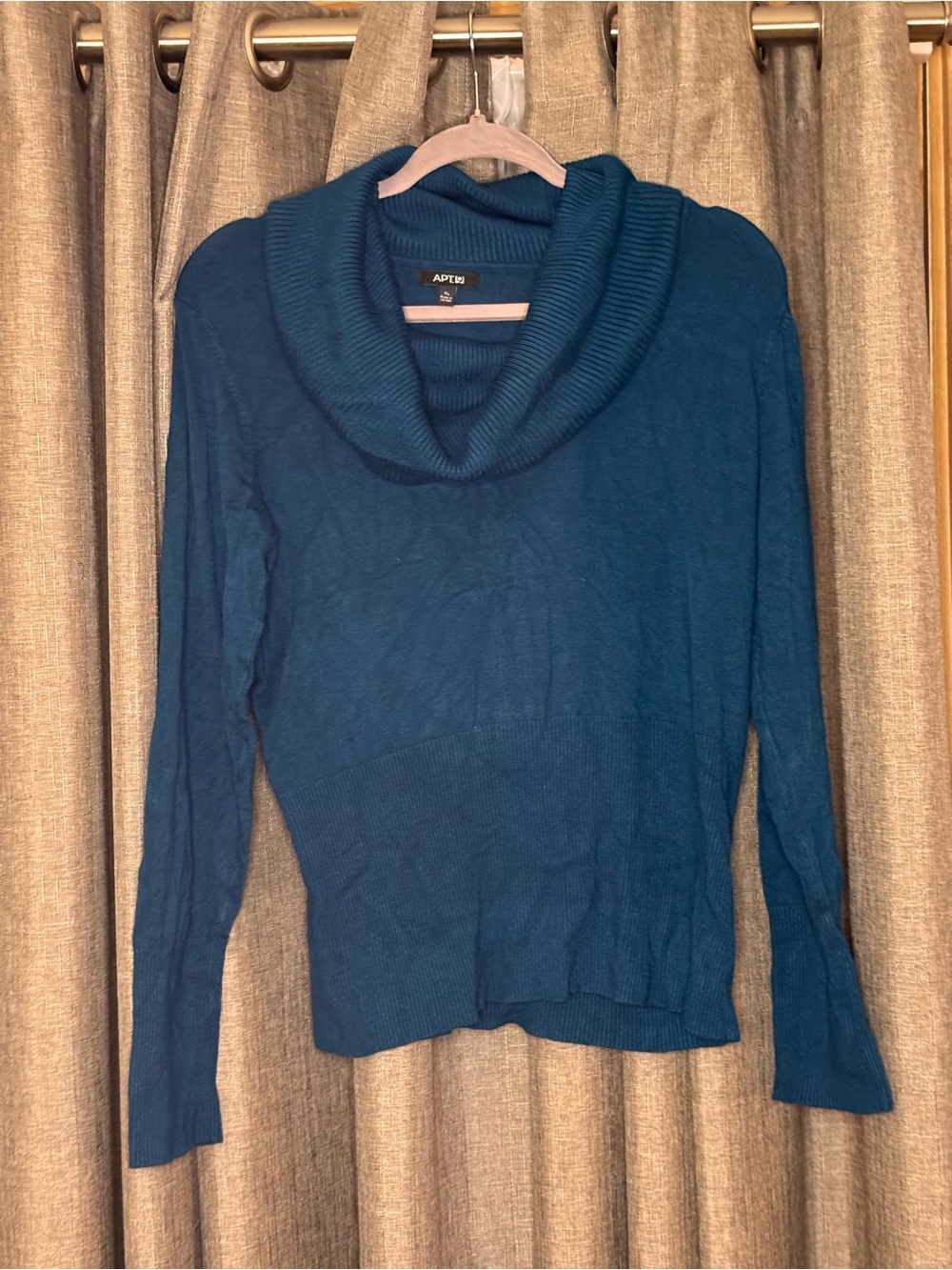 Apt 9. Teal Cowl Neck Sweater